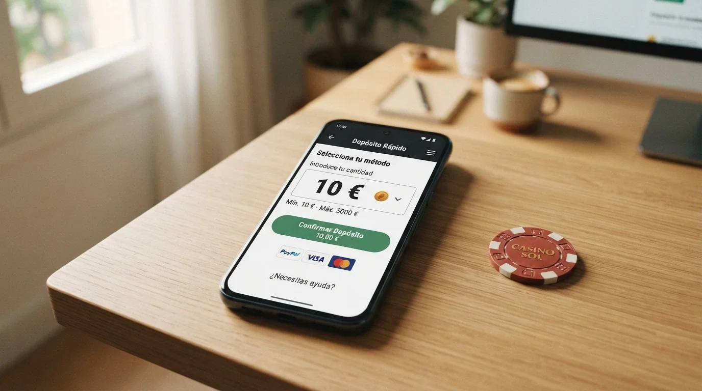 Interfaz de depósito de un crypto casino con el campo de importe en BNB y un desplegable de criptomonedas aceptadas