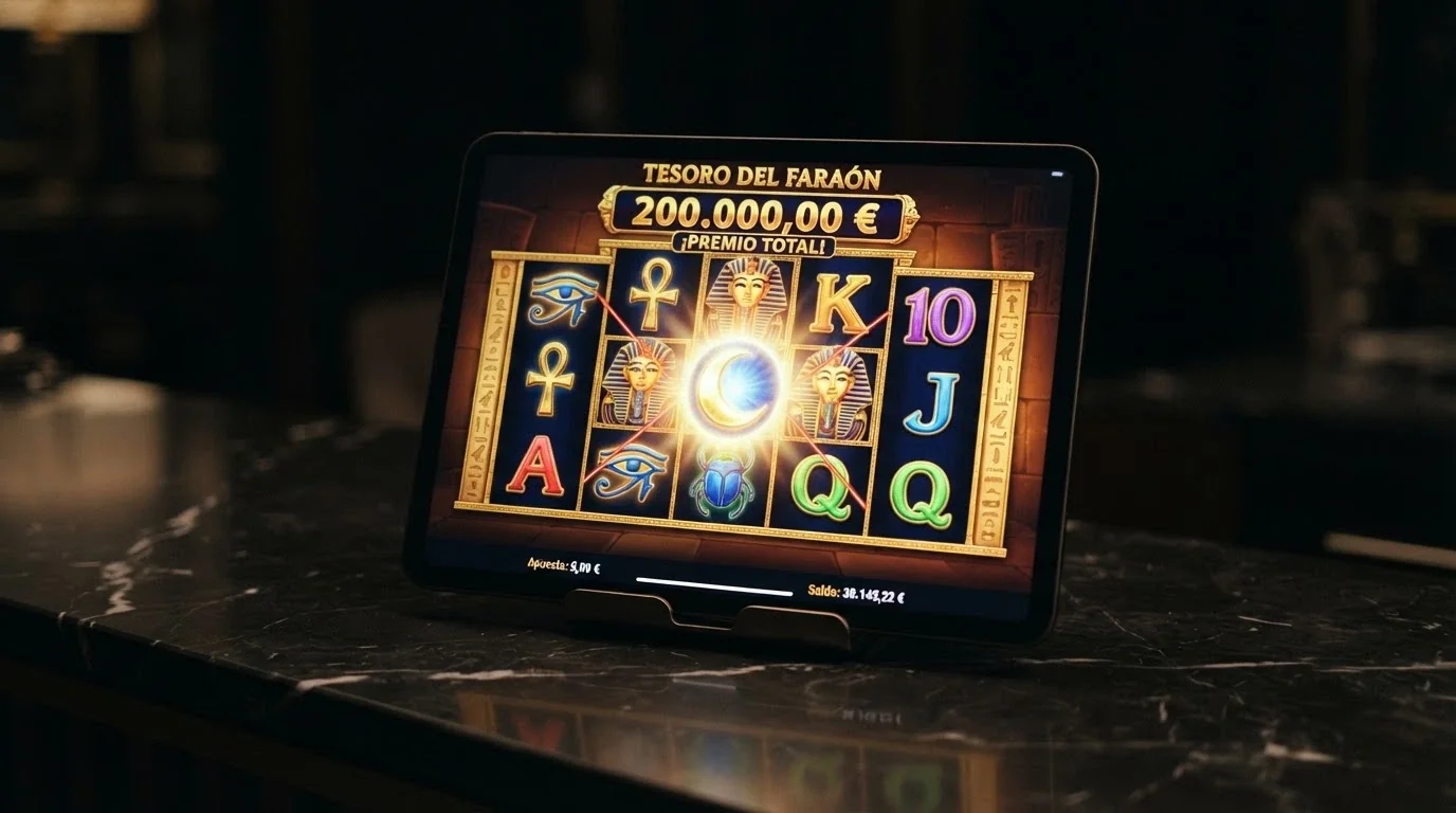 La slot Mega Fire Blaze Khonsu God of Moon con su temática egipcia y la cuadrícula expandida característica de la variante Mega