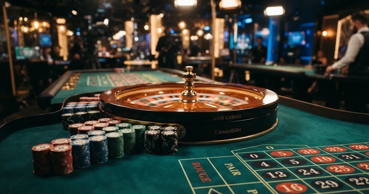 Pantalla de un casino online español con la ruleta en vivo de Evolution Gaming