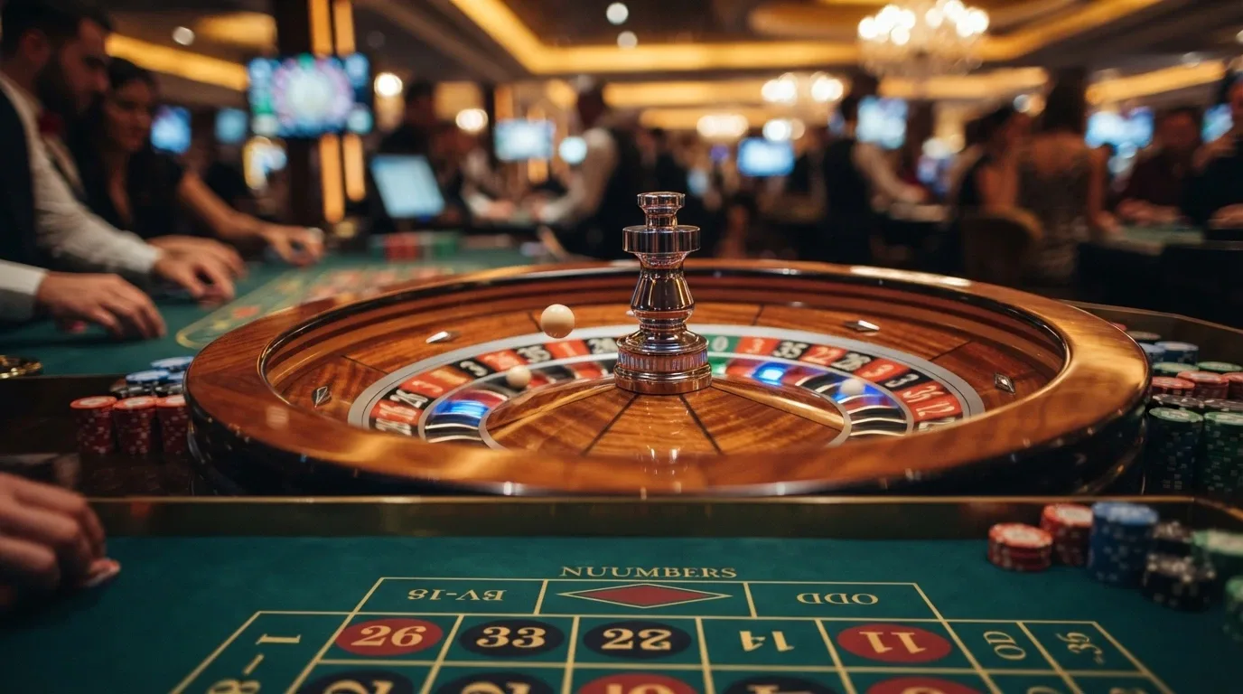 Mesa de Ruleta Relámpago de Evolution Gaming con efecto de multiplicador activo