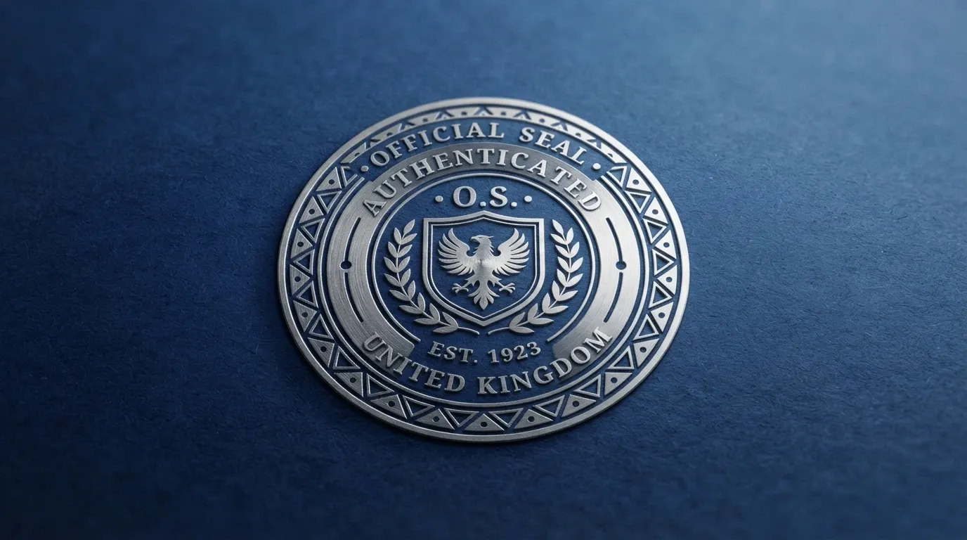 Sello oficial de la Dirección General de Ordenación del Juego sobre fondo azul institucional